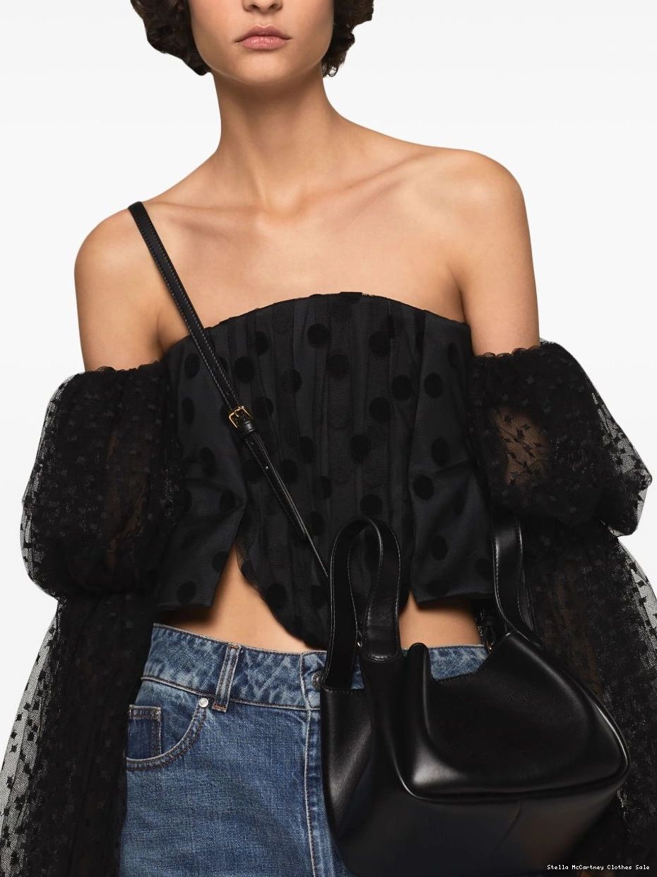 Affordable bustier McCartney top Stella Women off-shoulder polka-dot 0712